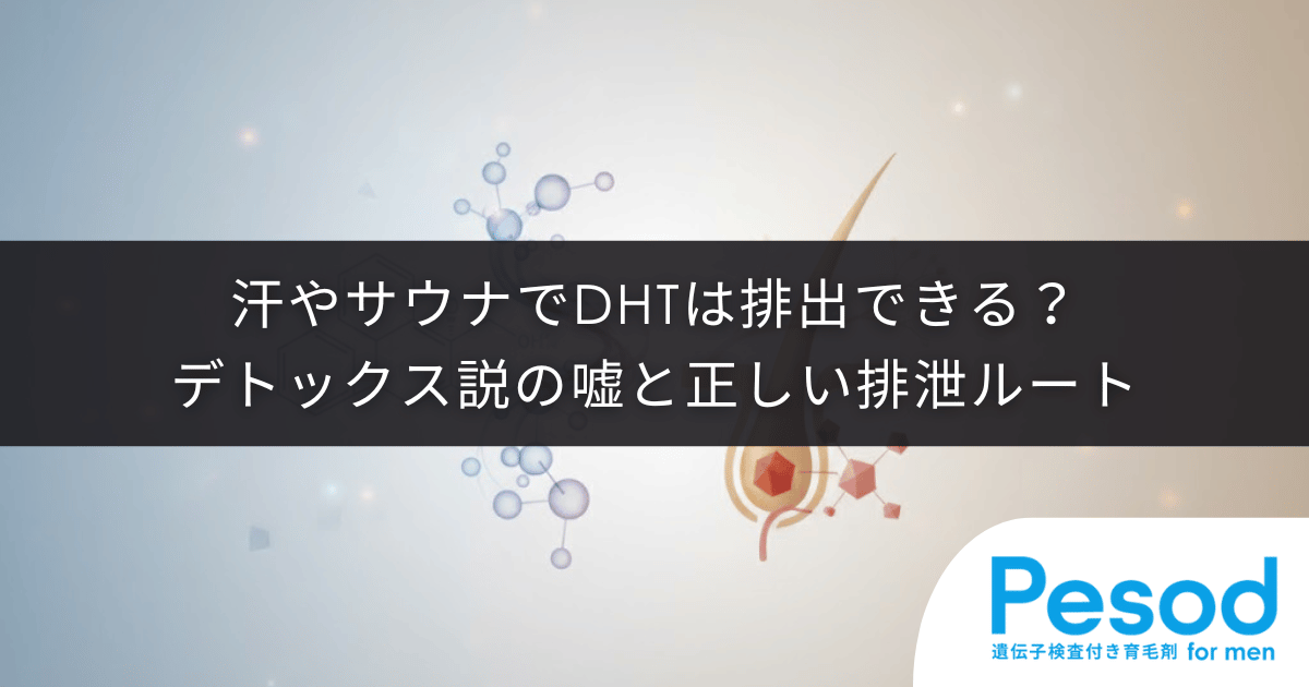 汗やサウナでDHTは排出できるか？デトックス説の嘘と代謝による正しい排泄ルート