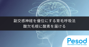 副交感神経を優位にする育毛呼吸法｜酸欠した毛根に酸素を届けるリラックス習慣