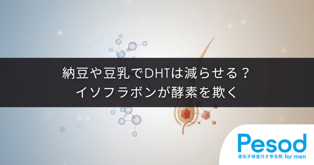 納豆や豆乳でDHTは減らせるか？イソフラボンの「類似構造」が酵素を欺く抑制メカニズム