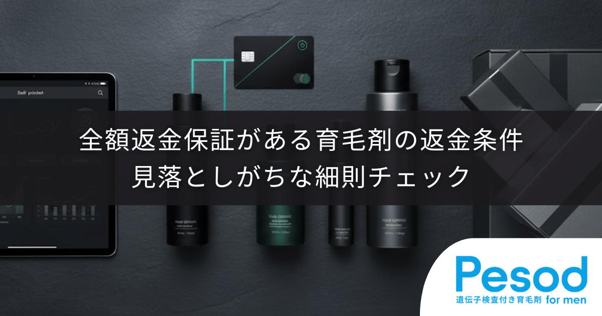 全額返金保証がある育毛剤の返金条件|手数料や容器返送など見落としがちな細則チェック