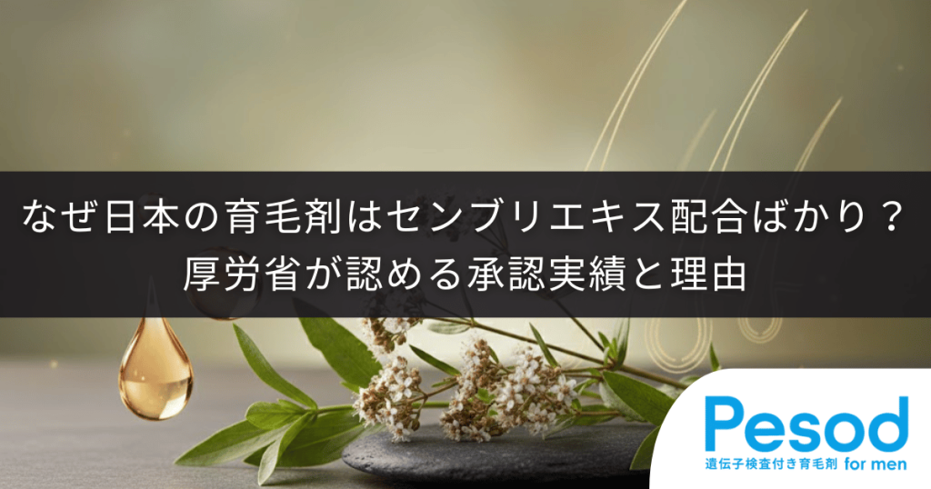 なぜ日本の育毛剤はセンブリエキス配合ばかり？厚労省が認める承認実績と理由