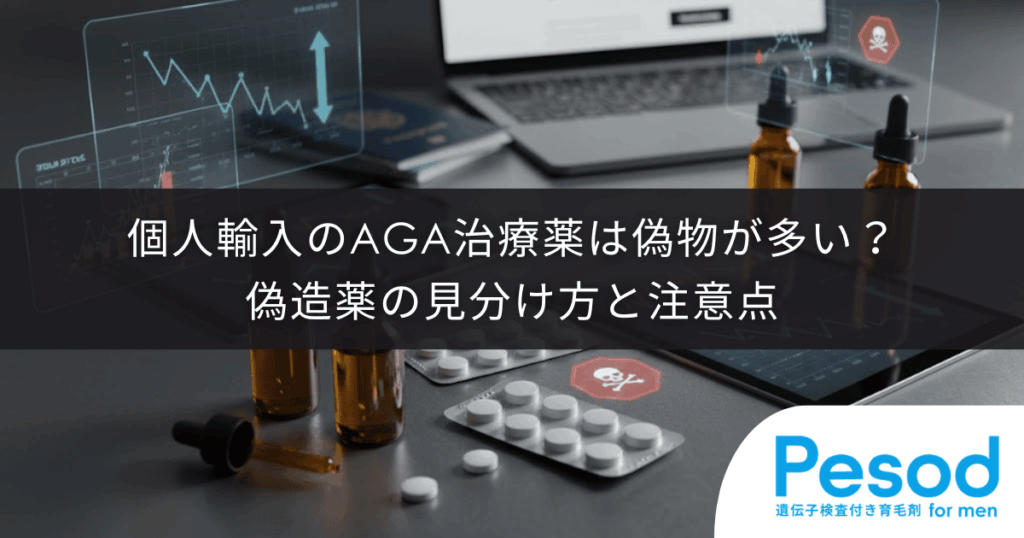個人輸入のAGA治療薬は偽物が多い？偽造薬の見分け方と注意点