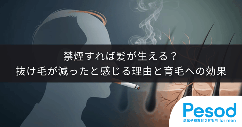 禁煙すれば髪が生える？抜け毛が減ったと感じる理由と育毛への効果の真実