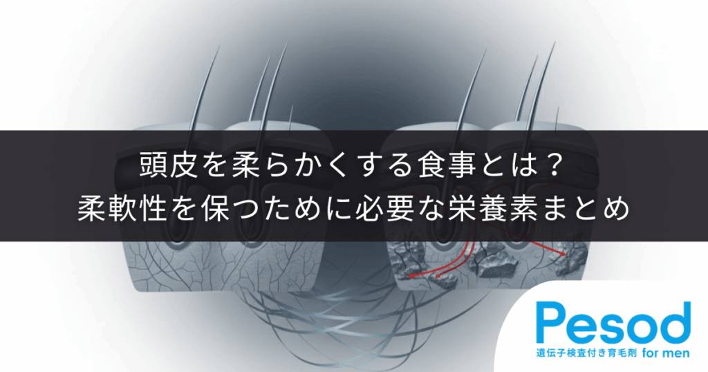頭皮を柔らかくする食事とは？血流を促し柔軟性を保つために必要な栄養素まとめ