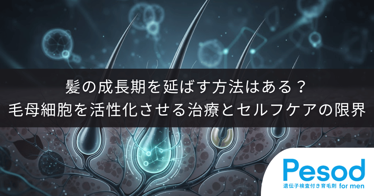 髪の成長期を延ばす方法はある？毛母細胞を活性化させる医学的治療とセルフケアの限界
