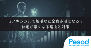 ミノキシジルで腕毛など全身多毛になる？体毛が濃くなる理由と対策