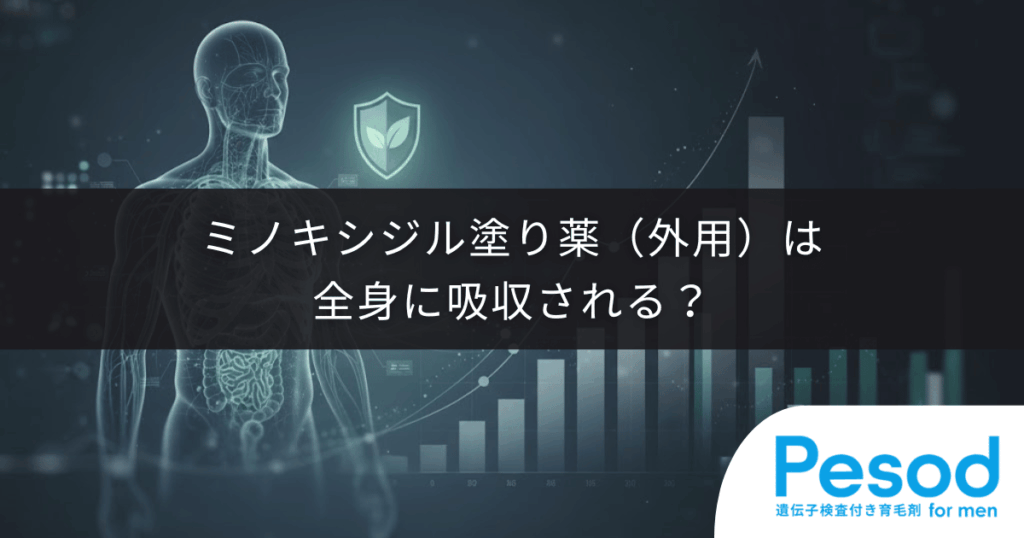ミノキシジル塗り薬（外用）は全身に吸収される？副作用のリスク
