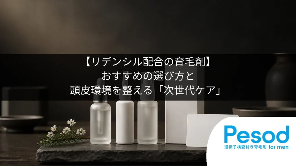 【リデンシル配合の育毛剤】おすすめの選び方と頭皮環境を整える「次世代ケア」
