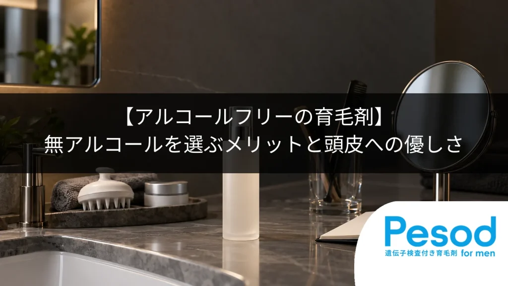 【アルコールフリーの育毛剤】無アルコールを選ぶメリットと頭皮への優しさ
