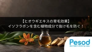 【ヒオウギエキスの育毛効果】イソフラボンを含む植物成分で抜け毛を防ぐ！