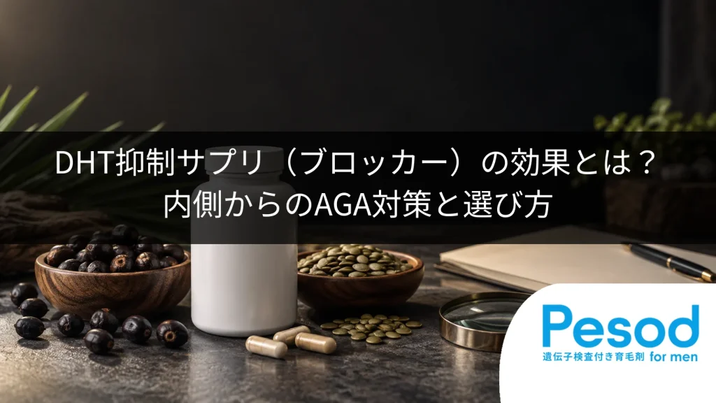 DHT抑制サプリ（ブロッカー）の効果とは？内側からのAGA対策と選び方