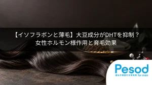 【イソフラボンと薄毛】大豆成分がDHTを抑制？女性ホルモン様作用と育毛効果
