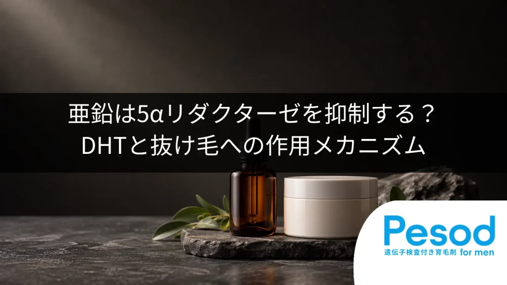 亜鉛は5αリダクターゼを抑制する？DHTと抜け毛への作用メカニズム